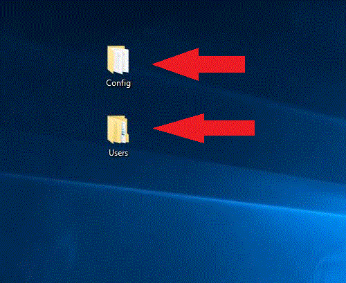 copy the folders to the other computer