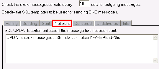 not sent statement