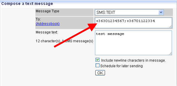 separation of phone number