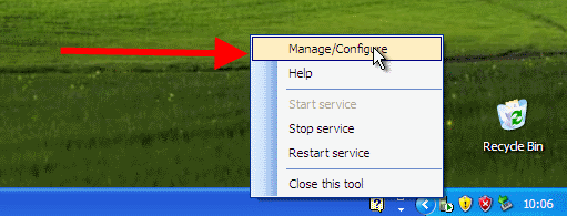 manage/configure options