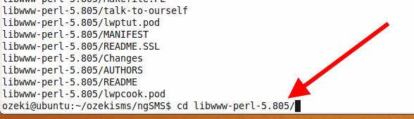 enter libwww-perl file which you just extracted