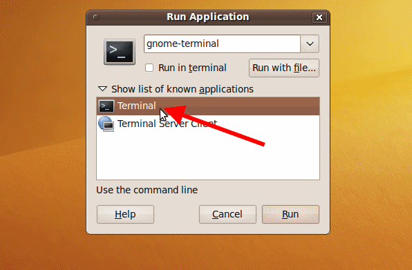 start a terminal on ubuntu