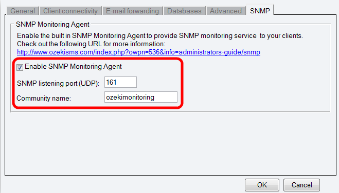monitoring agent of the snmp