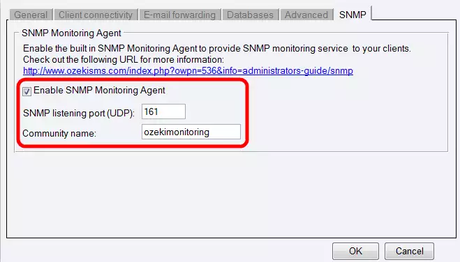 monitoring agent of the snmp