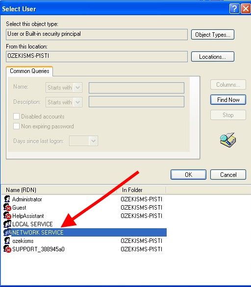 select network service