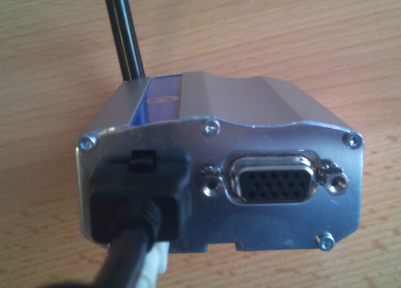 power cable and usb attached to the modem