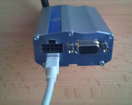 attach the usb cable to the modem