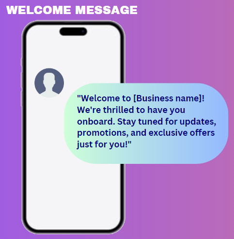 welcome message